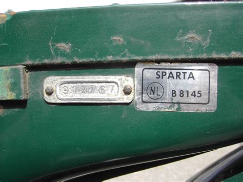 sparta framenummer